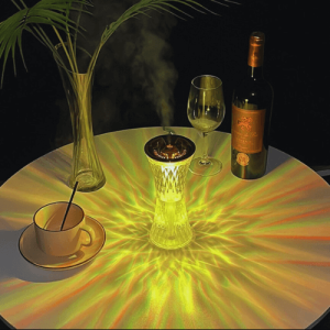 Humidificador de Ambiente Oro Rosa con Función de Luz